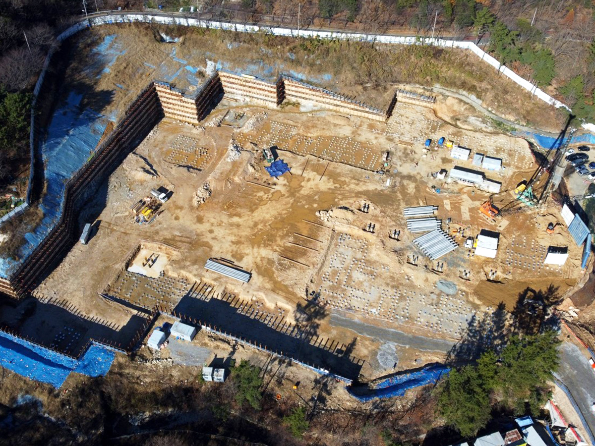 창원 성산 삼정그린코아 포레스트 2단지 공사현장 2022년 11월