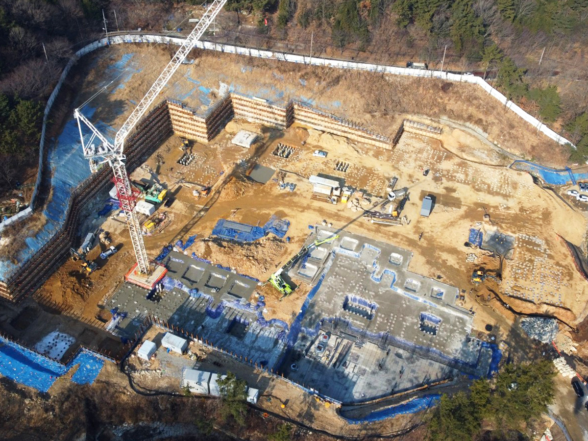 창원 성산 삼정그린코아 포레스트 2단지 공사현장 2022년 12월