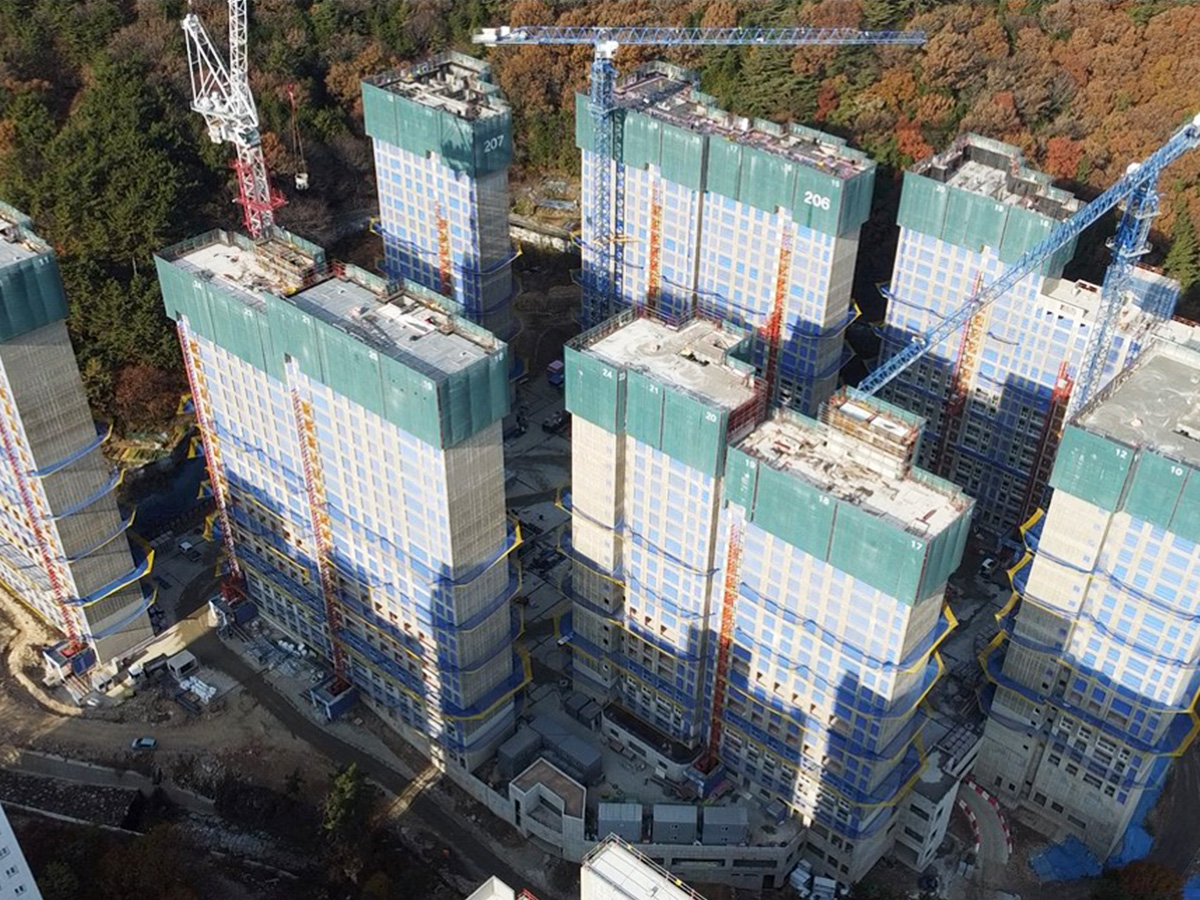 창원 성산 삼정그린코아 포레스트 2단지 공사현장 2023년 11월