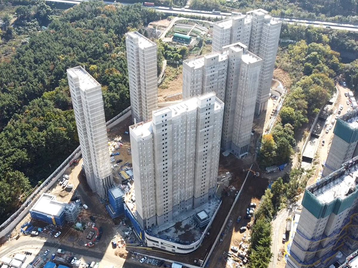창원 성산 삼정그린코아 포레스트 공사현장 2023년 10월