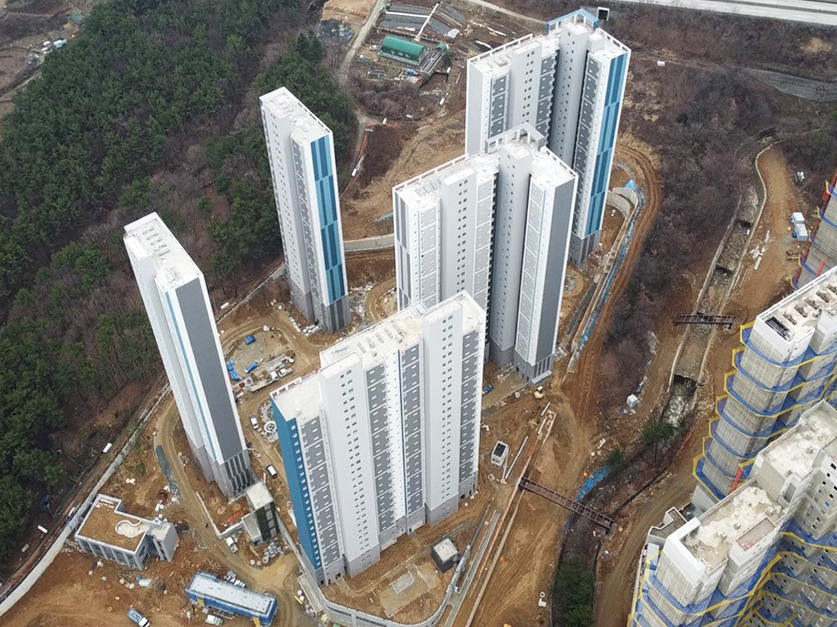 창원 성산 삼정그린코아 포레스트 공사현장 2024년 1월