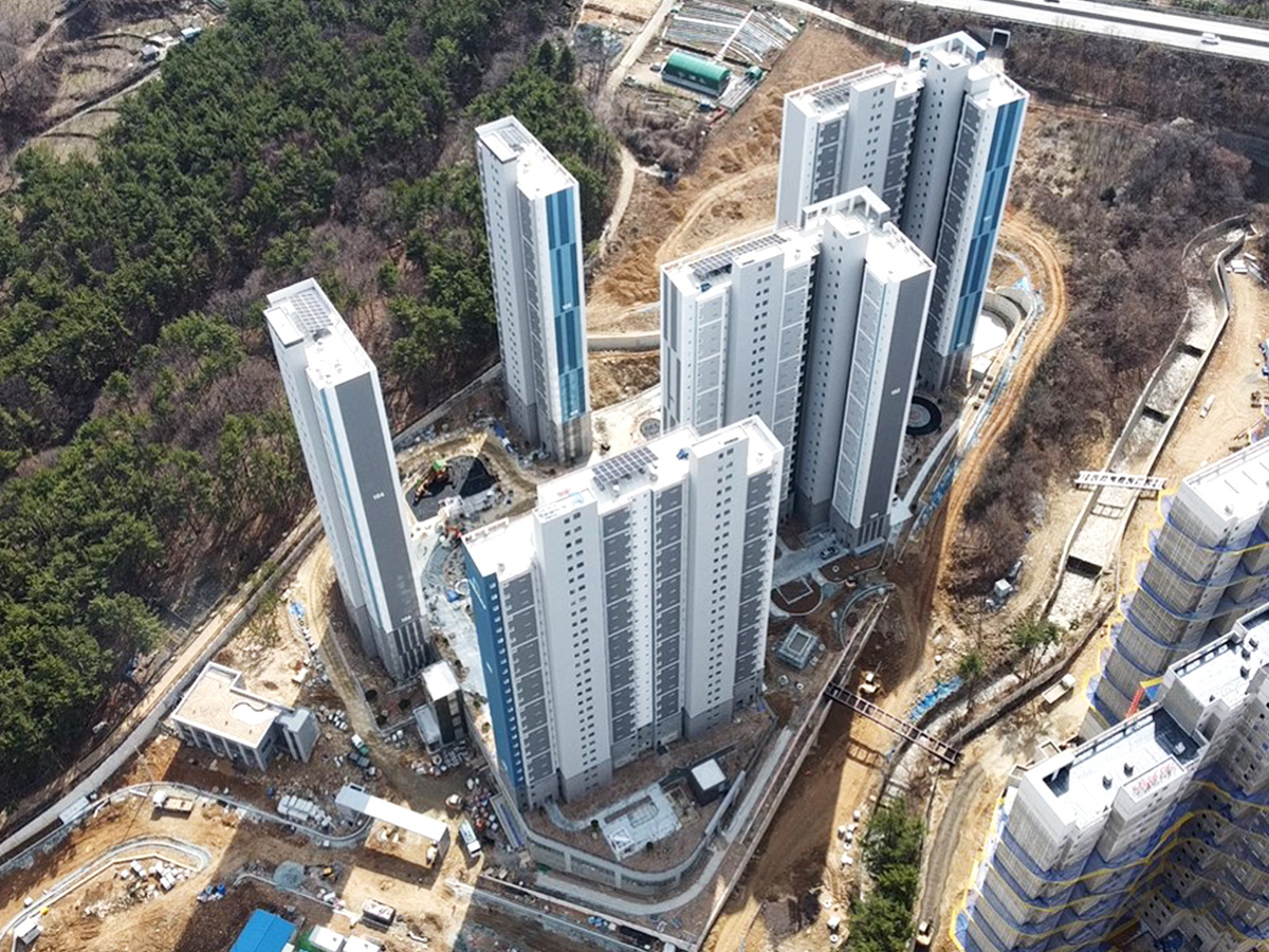 창원 성산 삼정그린코아 포레스트 공사현장 2024년 2월
